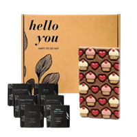 Zen Tea & Choco Cupcake Box Theepakket Cadeau