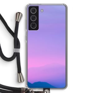 Sunset pastel: Samsung Galaxy S21 FE Transparant Hoesje met koord