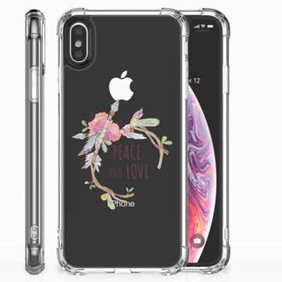 Apple iPhone X | Xs Stevig | Bumper Hoesje | Boho Text Apple iPhone X | Xs Stevig | Bumper Hoesje | Boho Text