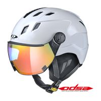 CP Corao+ skihelm wit glans met meekleurend vizier (4 Keuzes) - zeer veilig CP Corao+ skihelm wit glans met meekleurend vizier (4 Keuzes) - zeer veilig