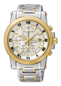 Horlogeband Seiko SNAF32P1 / 7T62-0LE0 Staal Bi-Color 21mm