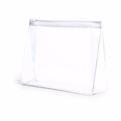 Mini toilettas/make-up etui - wit - 17 x 12 cm - Makeuptassen/toilettassen - Make-up opbergen