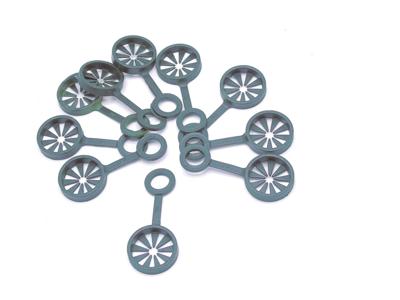 Kunststof Ring - Voor Wigwamconstructie van 3 plantstokken - dia. 8mm - 10 stuks - Nature