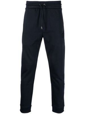 BOSS pantalon slim à patch logo - Bleu