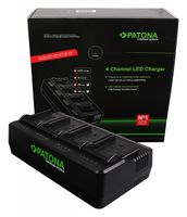 Premium 4-fold Charger NP-FM50 QM51 QM71 QM91 F550 F750 F960 F970 FM500 FM500H - thumbnail