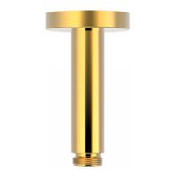 Douchearm Tres Exclusive | 10 cm | Plafond montage | Messing | Rond | 24k Goud glans