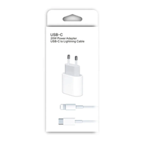 Apple iPhone 8 - 20W Snellader met Lightning Cable (OEM) - thumbnail