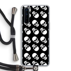 Musketon Skulls: OnePlus Nord Transparant Hoesje met koord