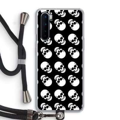 Musketon Skulls: OnePlus Nord Transparant Hoesje met koord