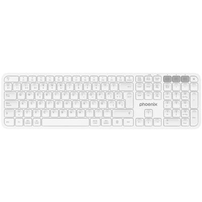 Bluetooth toetsenbord Phoenix K300 Wit Qwerty Spaans