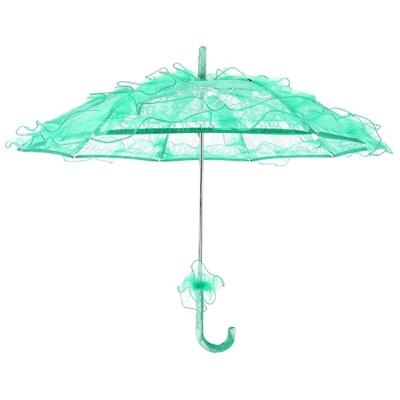 Bruiloft partijen Bridal Lace katoen paraplu dansen fotografie prop paraplu (groen)