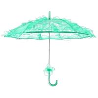 Bruiloft partijen Bridal Lace katoen paraplu dansen fotografie prop paraplu (groen)