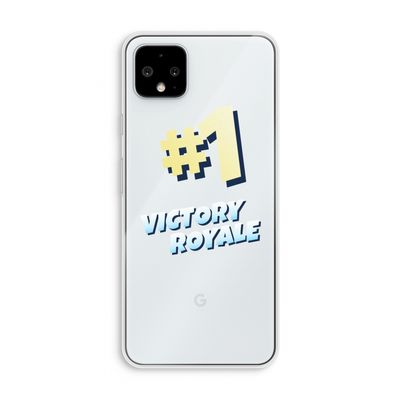 Victory Royale: Pixel 4 XL Transparant Hoesje