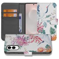Samsung Galaxy S25 Edge | Telefoonhoesje | Met pasjeshouder | Bird Flowers Samsung Galaxy S25 Edge | Telefoonhoesje | Met pasjeshouder | Bird Flowers