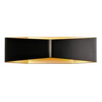 SLV Wandlamp Cariso WL-4 zwart met goud 151740