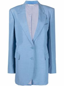 Stella McCartney blazer à revers crantés - Noir