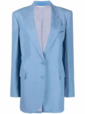 Stella McCartney blazer à revers crantés - Noir