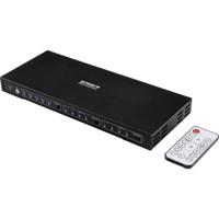 SpeaKa Professional 4 x 2 poorten HDMI-switch Met audiopoorten 3840 x 2160 Mpix Zwart