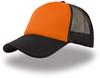 Atlantis AT505 Rapper Cap - Orange/Black/Black - One Size