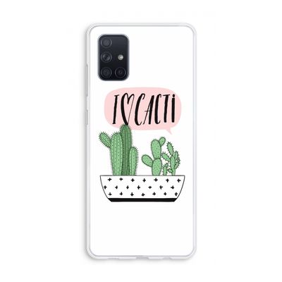 I love cacti: Galaxy A71 Transparant Hoesje