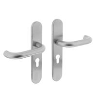 Intersteel Deurkruk Rond op schild profielcilindergat 55mm - RVS