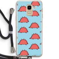Dinosawrr: Samsung Galaxy J6 (2018) Transparant Hoesje met koord