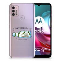 Motorola Moto G30 | G10 Telefoonhoesje met Naam Boho Bottle