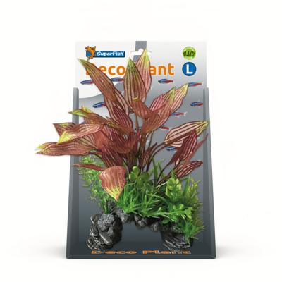 Superfish Deco Plant L Henkelianus - Kunststof Aquariumplant, Onderhoudsvrij en Visveilig