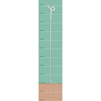 AKO metalen paal met krulisolator wit 10 stuks