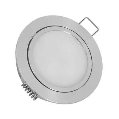 Inbouwspot 12V LED 3W DC Campers Caravan Richtbaar Zaagmaat Ø 67 mm 2700k