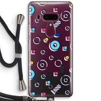 8-bit N°9: HTC U12+ Transparant Hoesje met koord