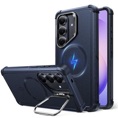 Galaxy S26 Cyber Tough Magnetic Case (Stash Stand) - Navy Blue Galaxy S26 Cyber Tough Magnetic Case (Stash Stand) - Navy Blue