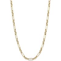 Ketting Figaroschakel geelgoud 4 mm 70 cm