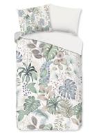 Good Morning Dekbedovertrek "bladeren" - Multi - (140x200/220 cm) - Katoen
