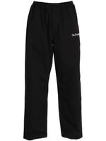 Aries logo-patch cotton track pants - Noir