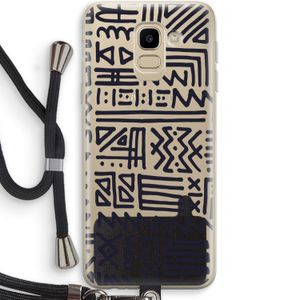 Marrakech print: Samsung Galaxy J6 (2018) Transparant Hoesje met koord