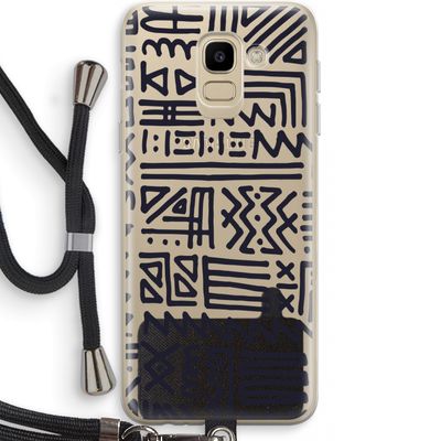 Marrakech print: Samsung Galaxy J6 (2018) Transparant Hoesje met koord
