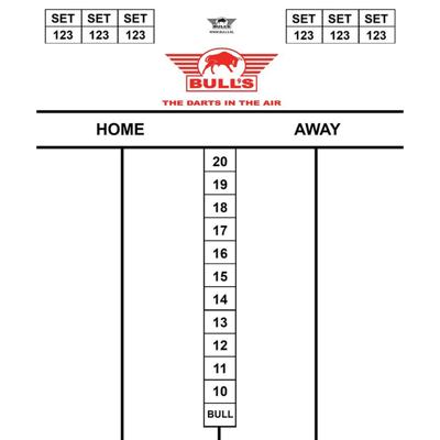 Bulls Dart Scorebord Flex 25x35 cm