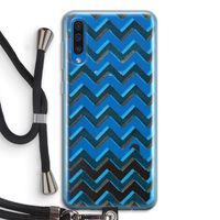 Onderbroken lijn: Samsung Galaxy A50 Transparant Hoesje met koord