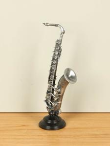Aluminium decoratie Saxofoon, 37 cm