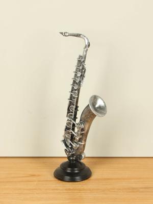 Aluminium decoratie Saxofoon, 37 cm