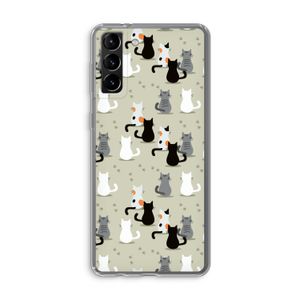 Katten: Samsung Galaxy S21 Plus Transparant Hoesje