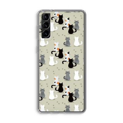 Katten: Samsung Galaxy S21 Plus Transparant Hoesje