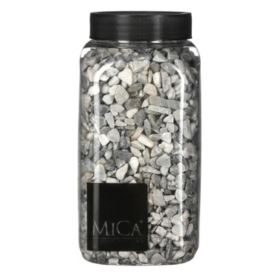 Mica Decorations decoratie steentjes - grijs - 1 kilo - 650ml - hobby steentjes