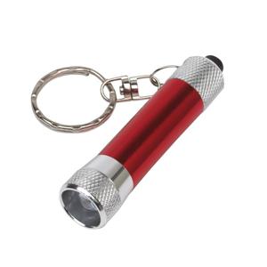 Sleutelhangers met kleine zaklamp - rood - Uitdeel speelgoed cadeautjes - mini zaklampen