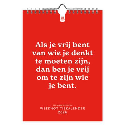 365 Dagen Succesvol Weeknotitiekalender 2026