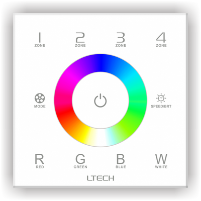 LED Dimmer Touch RGB DMX/RF 4 Zones - DX8 Touchpanel