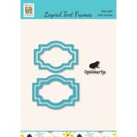 Nellie's Choice • cutting die & clear stamp tekst opkikkertje 5st.