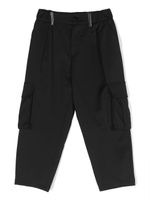 Missoni Kids straight-leg virgin-wool trousers - Noir