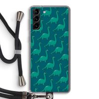 Diplodocus: Samsung Galaxy S21 Plus Transparant Hoesje met koord